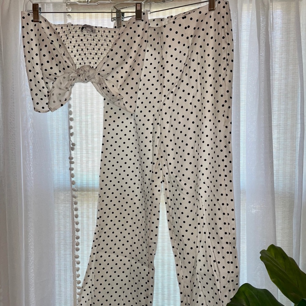 2 Piece Tie Front Top & Pant Set